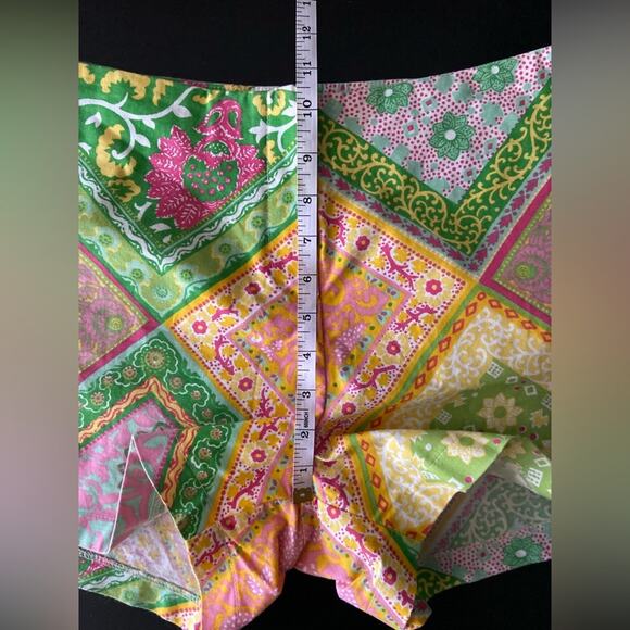 LIDI Colorful Spring Floral Patchwork Shorts sz 10 - Picture 10 of 11